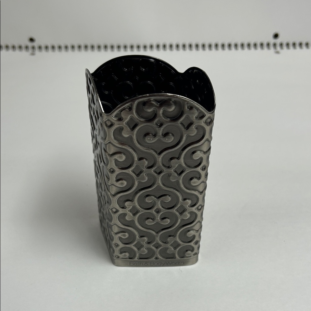 Bath & Body Works Silver Patterned Holder